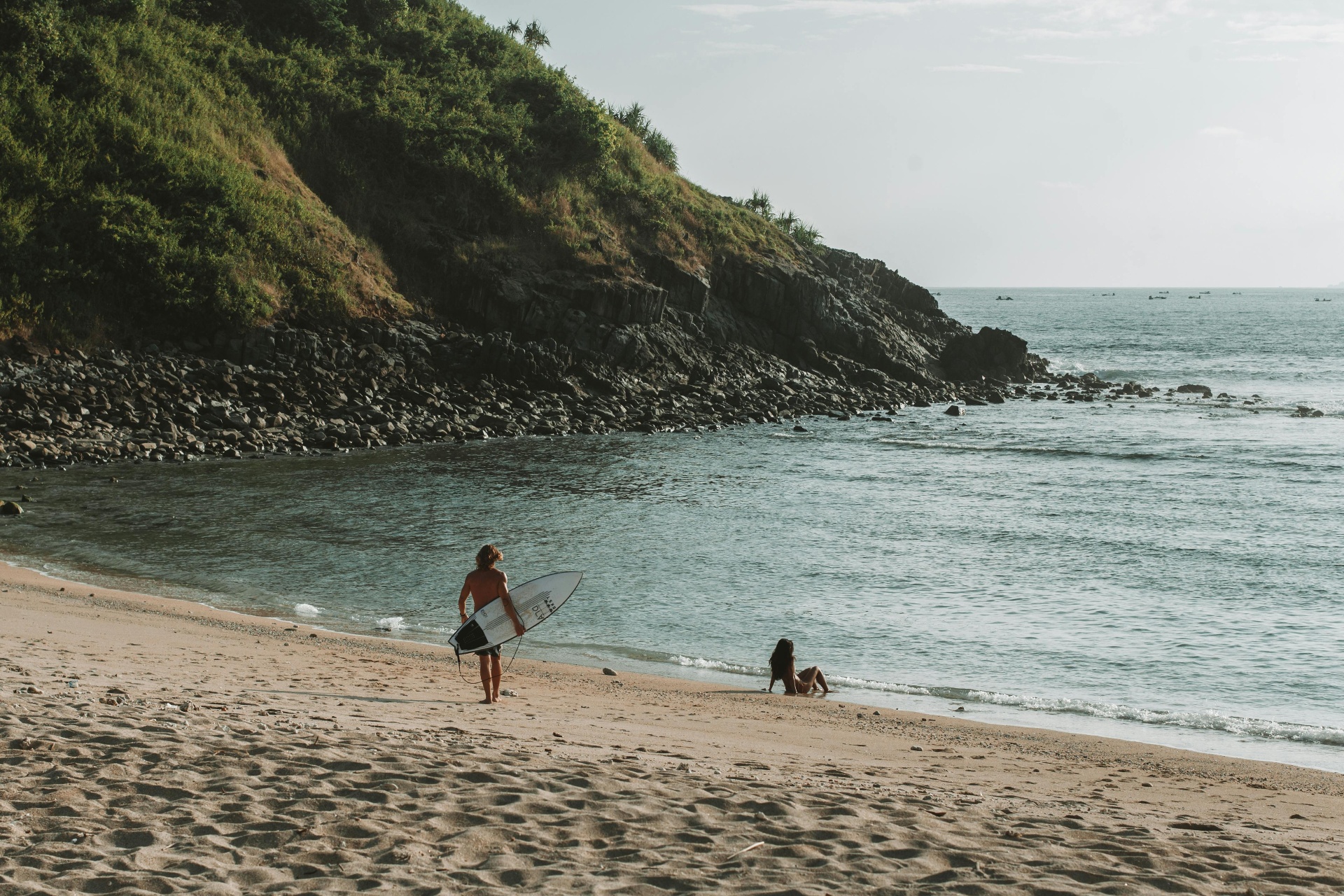Beautiful Lombok coastline perfect for surf trips with clear water and waves